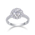 S925 Sterling Silver True Love Ring with Moissanite – Minimalist Luxury with certificate