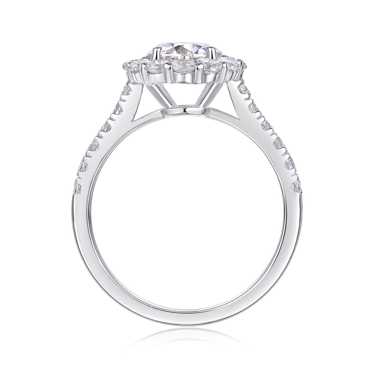 S925 Sterling Silver True Love Ring with Moissanite – Minimalist Luxury with certificate