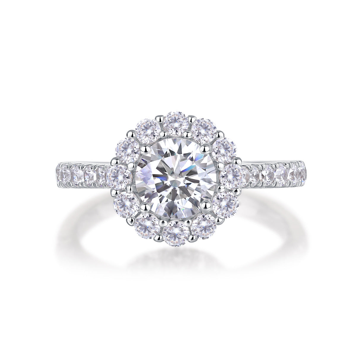S925 Sterling Silver True Love Ring with Moissanite – Minimalist Luxury with certificate