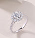 S925 Sterling Silver True Love Ring with Moissanite – Minimalist Luxury with certificate