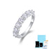 925 Sterling Silver Stackable Moissanite Ring – Light Luxury Style