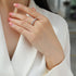 925 Sterling Silver Stackable Moissanite Ring – Light Luxury Style