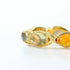 Exquisite and fashionable synthetic colored gemstone ring light luxury style S925 pure silver women's ring
