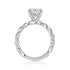 S925 silver moissanite ring square design sense ring light luxury four Claw fashion high-end ring