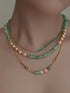 Original Green Shell Freshwater Pearl Necklace Women's Clavicle Chain Sweater Chain