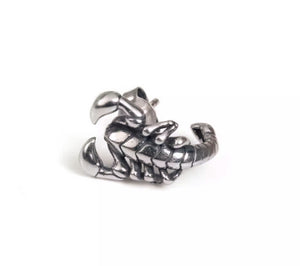 Couple scorpion personalized silver earrings handsome ear jewelry