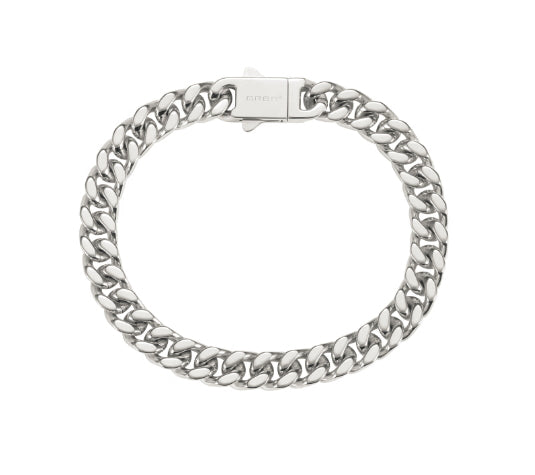 Silver Cuban chain bracelet for men and women hip-hop couples