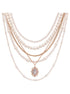 Pearl necklace women's multi-layer layered strap necklace