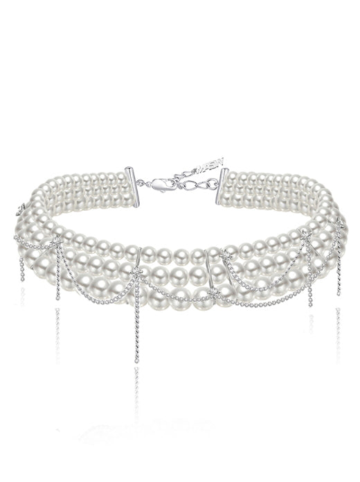 Pearl Layered Choker