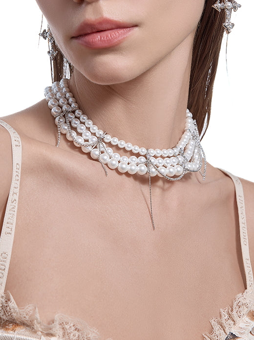 Pearl Layered Choker