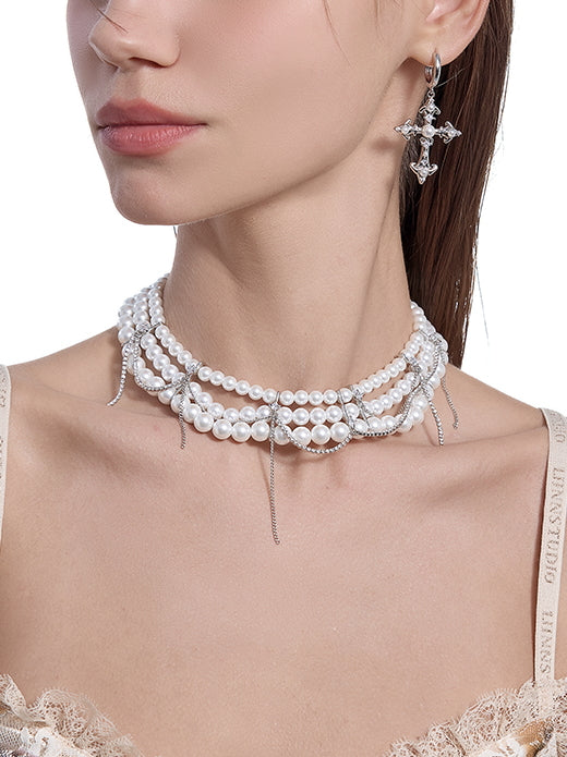 Pearl Layered Choker