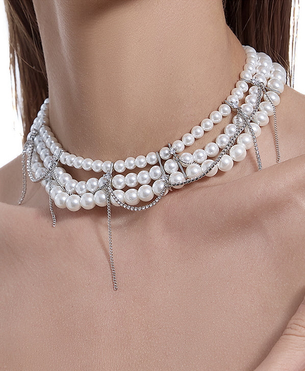 Pearl Layered Choker