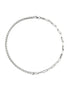 Pure silver double-layer necklace hip-hop street cool style versatile personality collarbone chain couple accessories