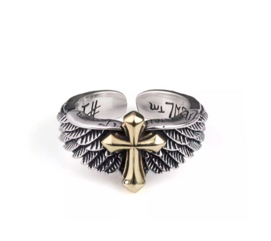 Angel cross ring