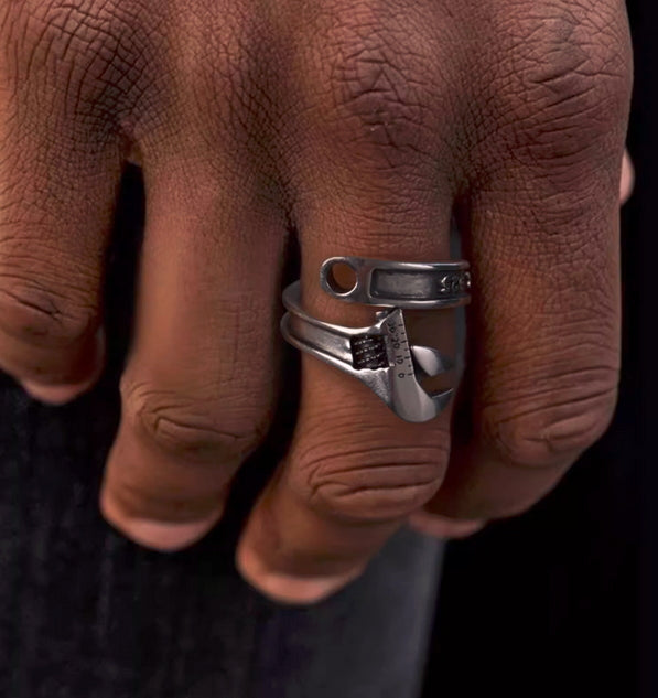 Wrench Silver Ring