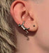 Pure silver ear clip for male and female cats without pierced ears bone clip ear hook ear cuff