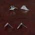 Sterling silver earrings for couples angel devil lover gift handsome studs - MOWTE