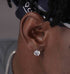 s925 sterling silver diamond six prong studs hip hop zircon versatile style for men and women - MOWTE