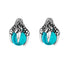 Claw blue stone earrings - MOWTE