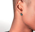 Claw blue stone earrings - MOWTE