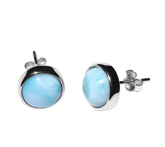 S925 sea grain stone sterling silver earrings hip-hop fashion earrings