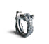 Men's 925 Sterling Silver Stud Earrings Poseidon Mermaid Silver Earrings Design Silver Earring Buckle - MOWTE