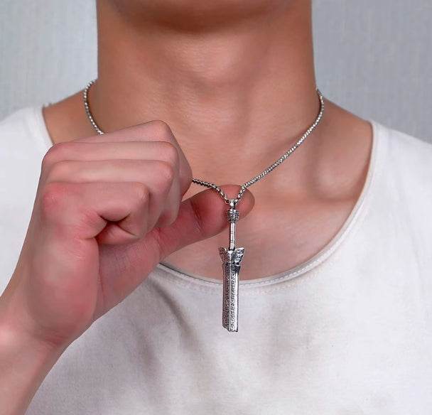Men's Broken Sword Pattern Pendant Retro Simple Creative Broken Sword Necklace Pendant - MOWTE