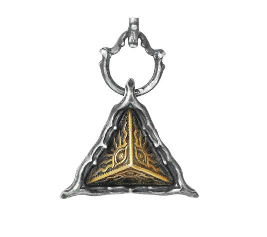 Men's sterling silver vintage pendant - MOWTE