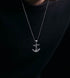 Men's anchor sterling silver high-end handsome pendant