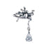 Sterling silver ear clip personalized water drop spider silver jewelry non-pierced ear cuff - MOWTE