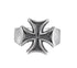 Cross ring S925 sterling silver vintage men and women hip hop opening ring - MOWTE