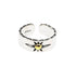 S925 sterling silver retro pattern sun ring for men and women hip-hop simple trendy brand adjustable opening silver jewelry - MOWTE