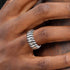 S925 sterling silver lightning ring men's hip-hop personality trendy silver ring women's open ring high-end sense
