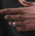 S925 sterling silver Roman font ring for men hip-hop men and women adjustable ring - MOWTE