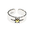 S925 sterling silver retro pattern sun ring for men and women hip-hop simple trendy brand adjustable opening silver jewelry - MOWTE