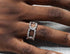 S925 sterling silver hollow twist ring for men and women hip hop open adjustable ring