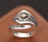 S925 sterling silver vine starburst ring men's trendy punk hip-hop open ring high-end index finger ring - MOWTE