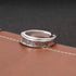 S925 sterling silver retro ring men's and women's personalized irregular open ring trendy new style - MOWTE