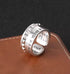 Roman numeral scale ring for men S925 sterling silver hip-hop punk style personalized rivet opening ring