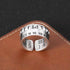 Roman numeral scale ring for men S925 sterling silver hip-hop punk style personalized rivet opening ring
