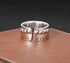 Roman numeral scale ring for men S925 sterling silver hip-hop punk style personalized rivet opening ring