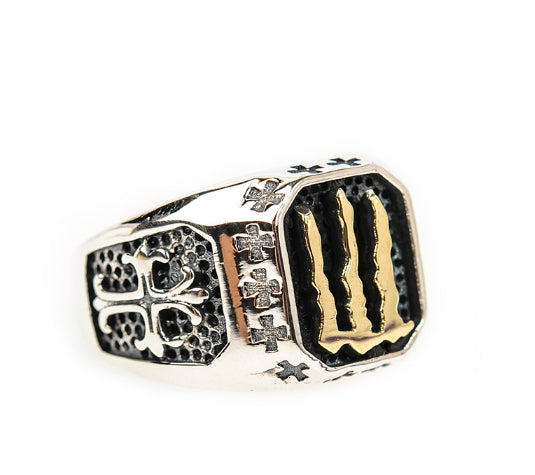 s925 cuban link ring sterling silver ring for men and women hip-hop trendy retro personality high quality