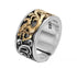 Retro dragon pattern ring S925 sterling silver domineering trendy men's personalized open ring - MOWTE
