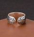925 sterling silver chain rattan grass pattern opening design high street trendy ring men's index finger ring - MOWTE