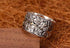 s925 sterling silver fashion retro simple freedom road Route 66 men's motorcycle punk ring - MOWTE