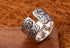 s925 sterling silver fashion retro simple freedom road Route 66 men's motorcycle punk ring - MOWTE