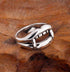 S925 silver personalized ring creative trendy design men's ring simple index finger sterling silver ring