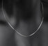 S925 silver snake chain sterling silver platinum plated thin snake bone chain men and women silver clavicle chain trendy - MOWTE