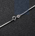 S925 silver snake chain sterling silver platinum plated thin snake bone chain men and women silver clavicle chain trendy - MOWTE