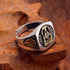 S925 sterling silver ring domineering retro living ring personalized trendy men's jewelry